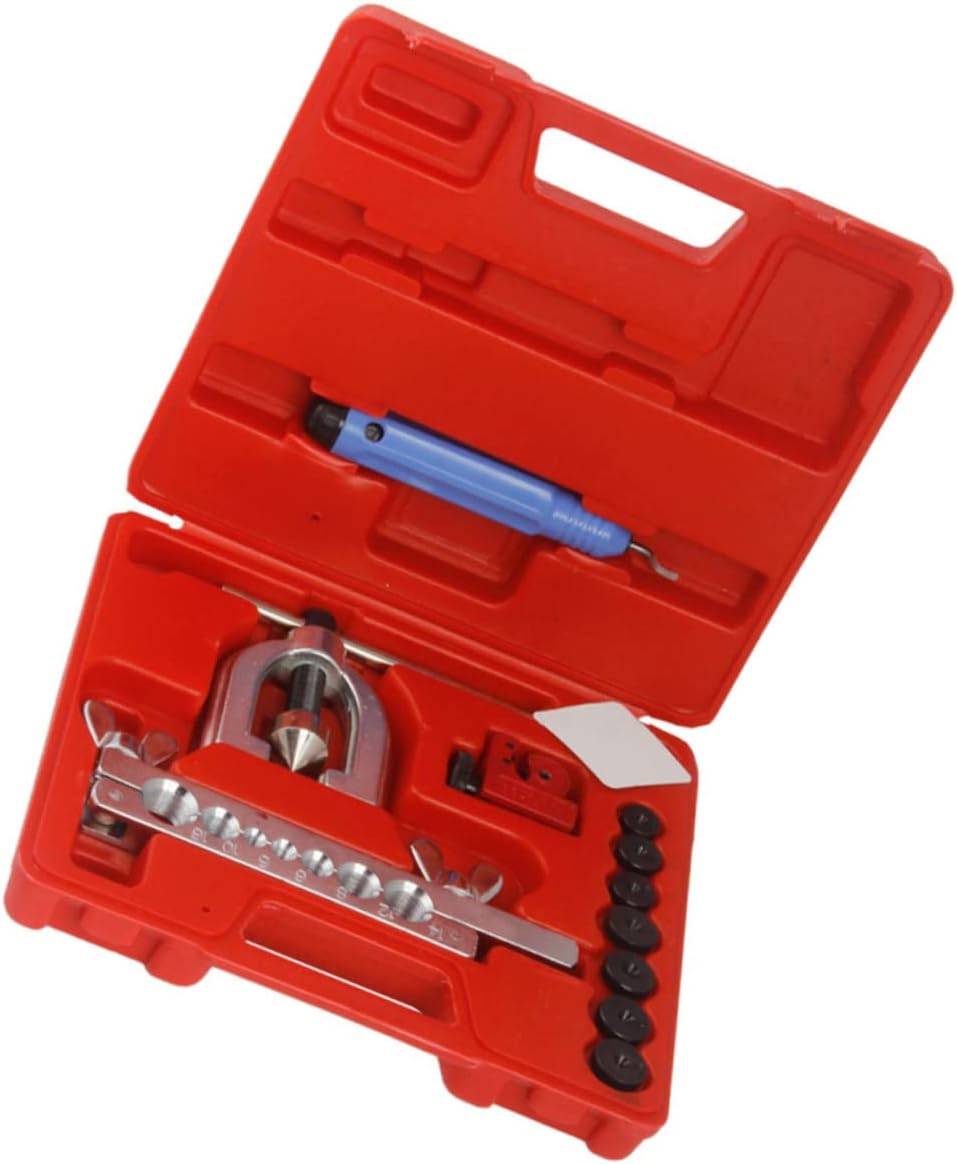 1set Double Flaring Brake Line Tool Kit Mini Cutter Mold Flaring Tools for Tubing Convenient Storage Case Included