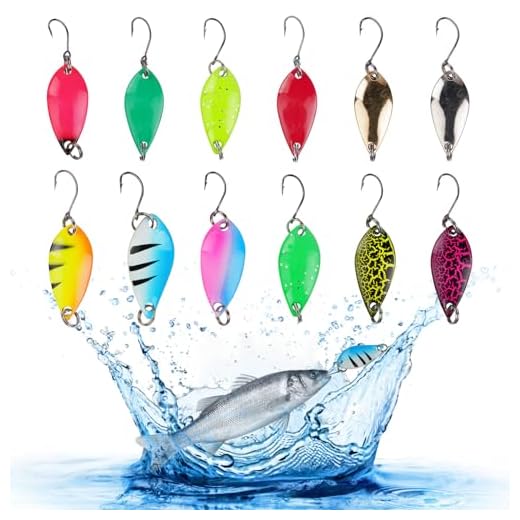 12 PCS HOTUT Fishing Spoons Lure Kit