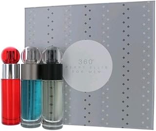 Perry Ellis 360 Eau de Toilette Spray Gift Set for Men, 3 Count