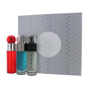 Perry Ellis 360 Eau de Toilette Spray Gift Set for Men, 3 Count