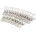 Produktbild VORCOOL 20pcs Mehrzweck Edelstahl Clips Kleidung Pins Pegs Halter (Silber)