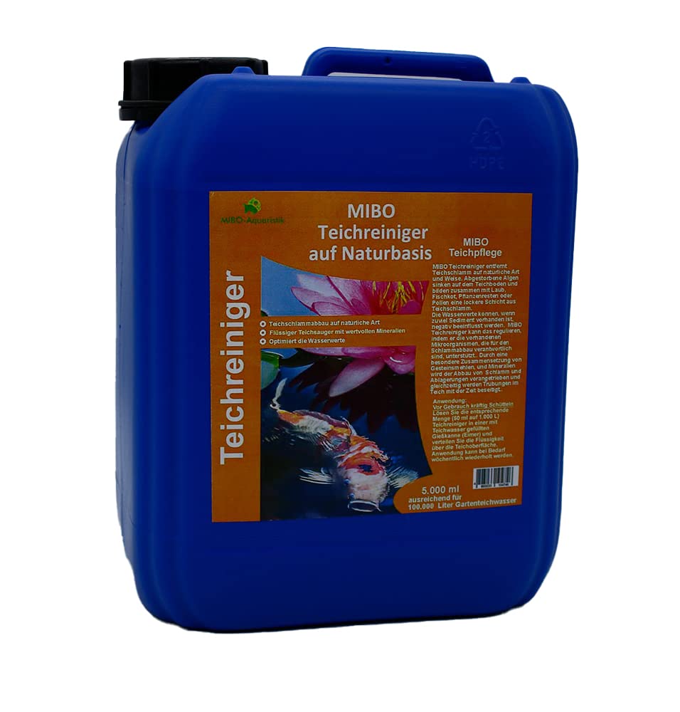 MIBO Teichpflege-Set Angebot 3x5000ml - Teichklar-Fadenalgenstopp flüssig-Teichreiniger