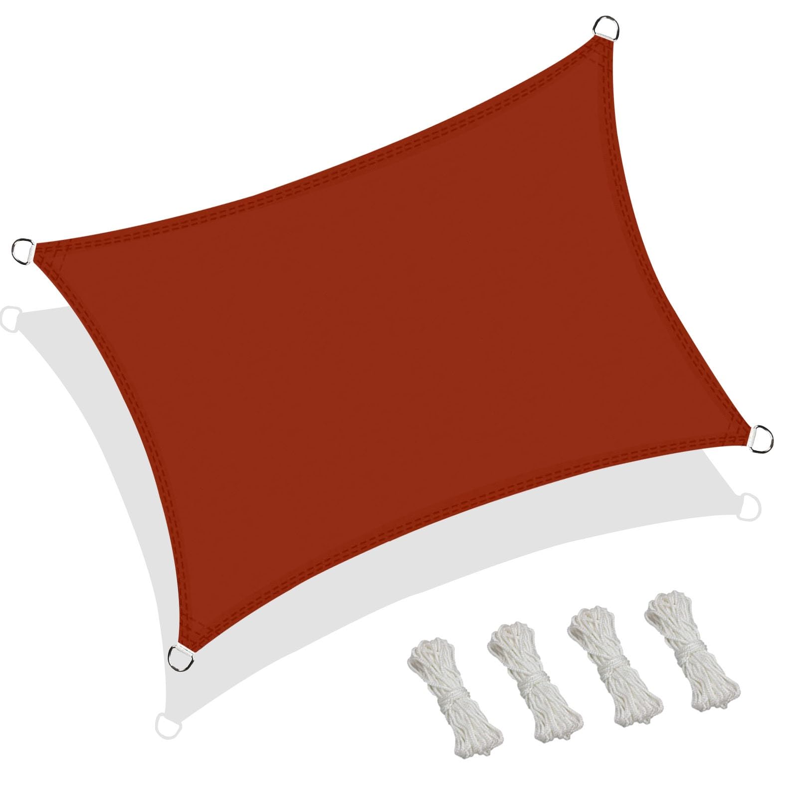 Voile d'ombrage rectangulaire résistant à la pluie et au soleil pour abriter balcon et plantes