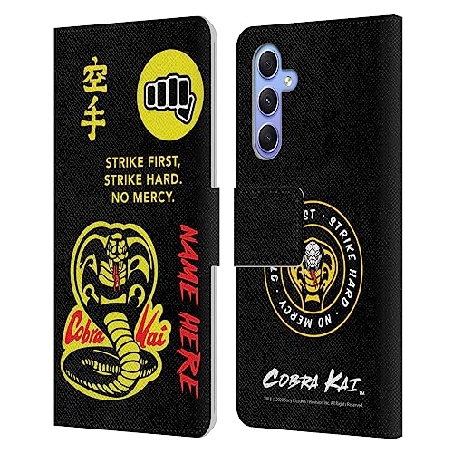 Coque portefeuille Samsung Galaxy A34 5G personnalisable avec logo Strike Cobra Kai