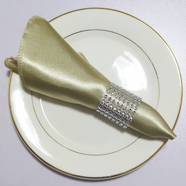 Serviettes anti-rides en satin multicolore pour une table toujours impeccable