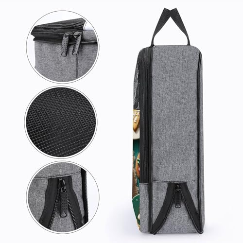 Bolsas de polvo para zapatos de golf de diseño resistente e impermeable con cremallera 5