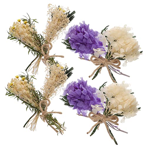 Mini ramo de flores secas para decoración y manualidades miniatura 1