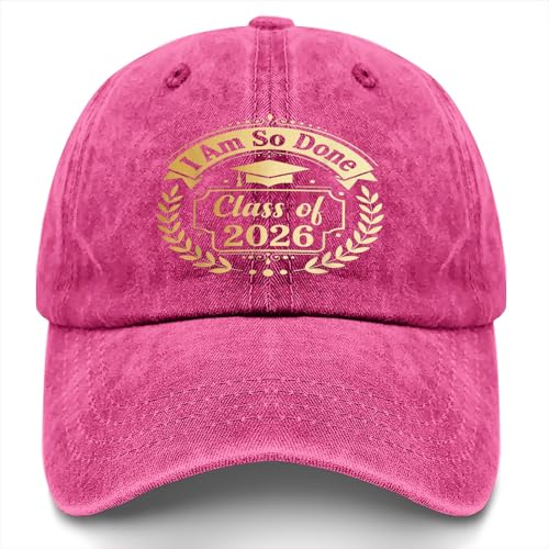 Class of 2026 High School Senior Graduation Baseball Hats Camping
