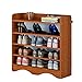 Produktbild Belingeya-hm Schuh-Organisator Holz-Schuhregal 5-Tier-Aufbewahrungsschrank Holzregal für Flur Large Furniture Organizer für Eingangsbereich Flur Badezimmer Wohnzimmer und