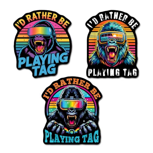 (3 PCs) I'd Rather Be Playing Tag Sticker 3 Designs