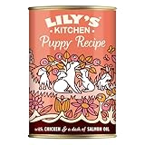 Lily's Kitchen Aliment humide naturel en boîte pour chiots, recette sans céréales (6 x 400g Conserve)
