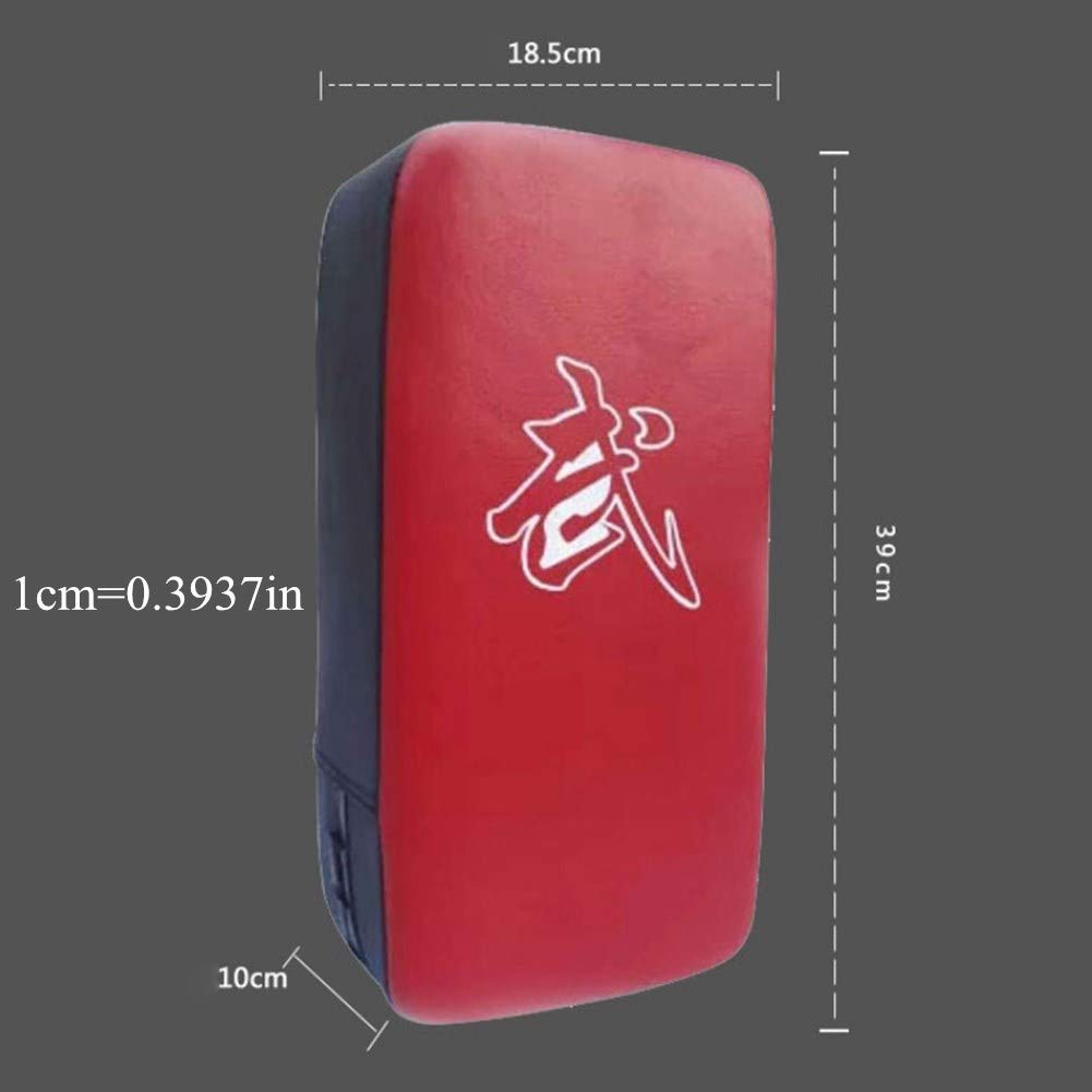 Guantes Boxeo Almohadilla de Palma Kick Pads Artes Marciales Golpe Cuerpo Pad Azul Talla Única