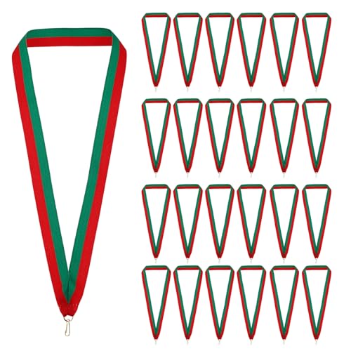 Lanières de médaille pour compétitions et sports, ruban de cou PATIKIL rouge vert pour fête
