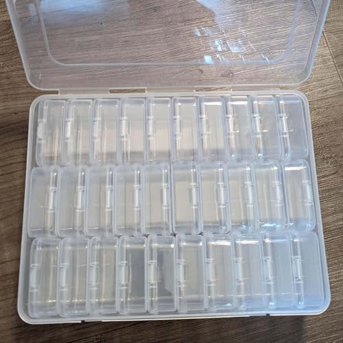 Image of 30-Gid Jewellery & Accessories Storage Box, Premium PP Bracelet & Earring Storage Box, Transparent Box Multi Compartment, Dustproof & Waterproof Organizer for Rings, Beads, Necklaces