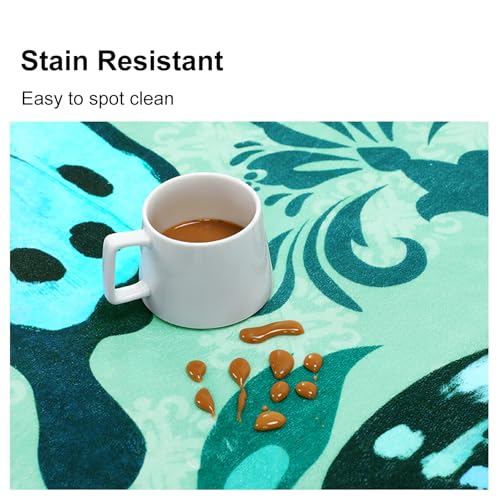 Spring Deal: Butterfly Washable Area Rug - Non Slip, Machine Washable