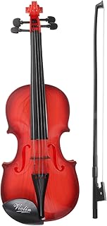 GALPADA Violin Toy for Children, High-Quality Plastic Musical Instrument, Ideal for Early Musical Education, Light Brown Design, 49 x 17 x 5.5 cm