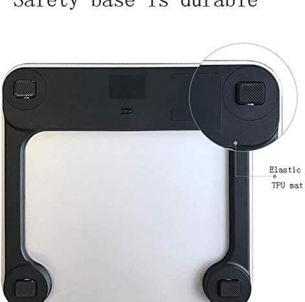 Bilance pesapersona digitali Bilancia Elettronica in Vetro Temperato, Display LCD Retroilluminato di Facile Lettura per Tutta La Famiglia(Pink)