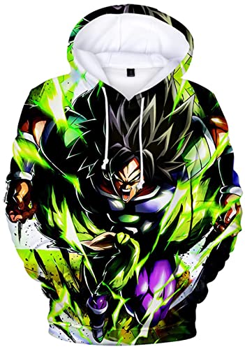 Adolescente Dragon Ball Anime Super Saiyan Sudadera con Capucha Estampada en 3D Unisex Manga Larga...