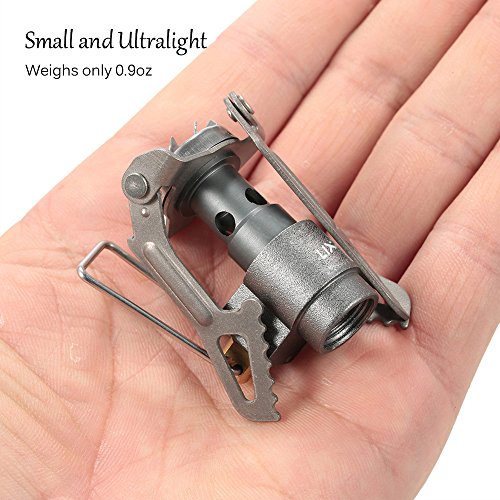 Fogão Externo, Romacci Fogão a gás de liga de titânio + adaptador de tanque de gás