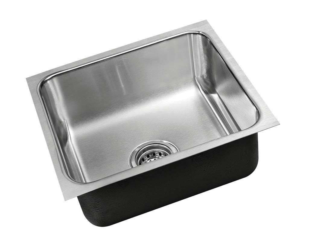 Just Single Bowl Undermount Stainless Steel Sink, 18 GA, OD 11" x 14