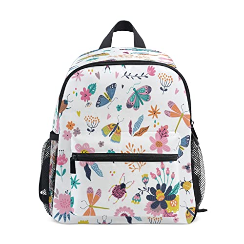 Sac à dos imperméable scolaire motifs insectes fille garçon