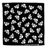 Größe: ca. 51 x 51 cm Totenkopf Kopftuch Bandana Halstuch Totenkopf