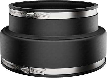 Amazon.com: Fernco P1070-88 Flexible PVC Corrugated Pipe Coupling