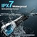 Water Flossers for Teeth, Electric Floss for Adults, Water Dental Picks for Teeth Cleaning and Flossing, Portable Flossers for Travel Size, Travel Bag and 4 Tips, IPX7 Waterproof - Black