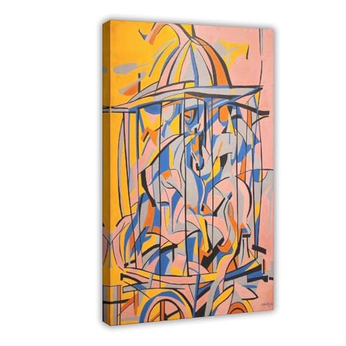 Impression sur toile Carrousel de Carl Robert Holty pour décoration murale de bureau