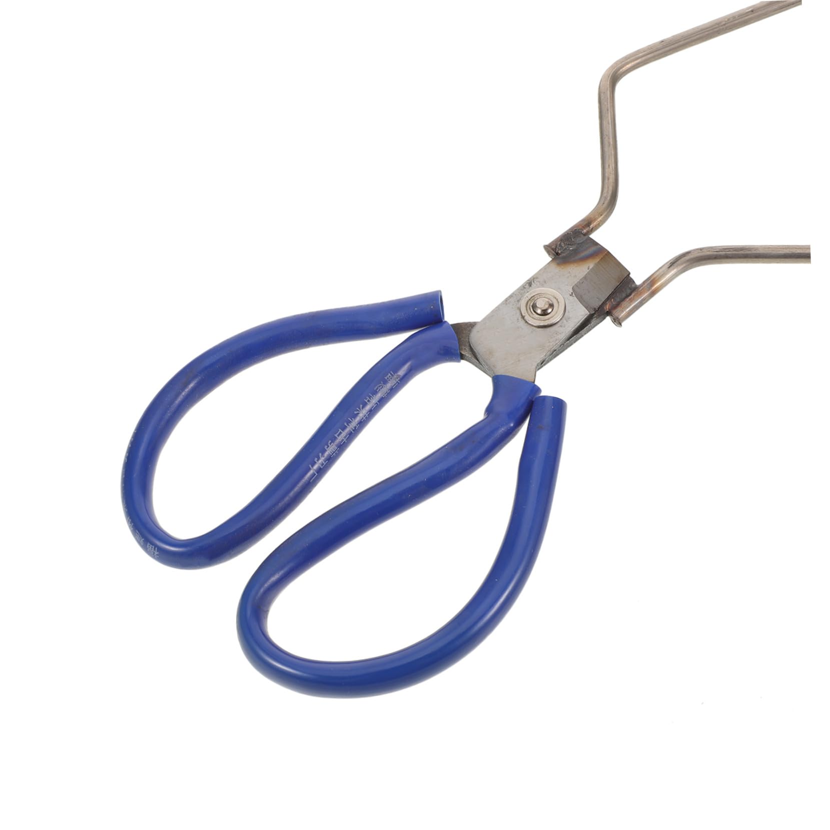 Pinzas Azul Esmaltado de Acero Inoxidable para Cerámica