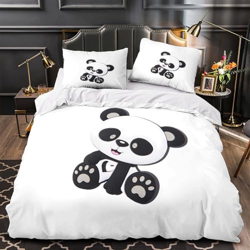 Linge de lit panda mignon pour décorer une chambre d'ado avec style et confort