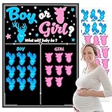 MISS FANTASY Buck or Doe Gender Reveal Decorations - Voting Gender Reveal Games Ideas Gender Reveal Decorations, Baby Gender Reveal Decorations Boy or Girl Gender Reveal Party Decor Supplies
