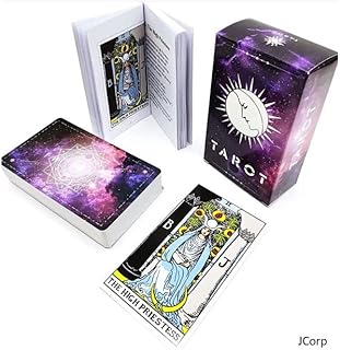 Sponsored Ad - Classic Tarot Cards with Guidebook Galaxy Theme 78 Original Tarot Cards Deck Fortune Telling Game Beginner ...