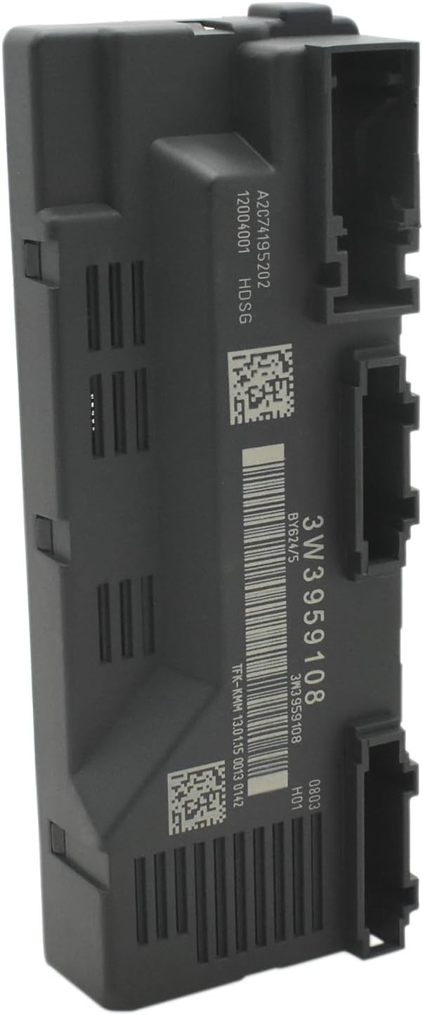 വശം view of the BAIXINDE 3W3959108 Rear Lid Control Unit, showing the depth and additional connection points.