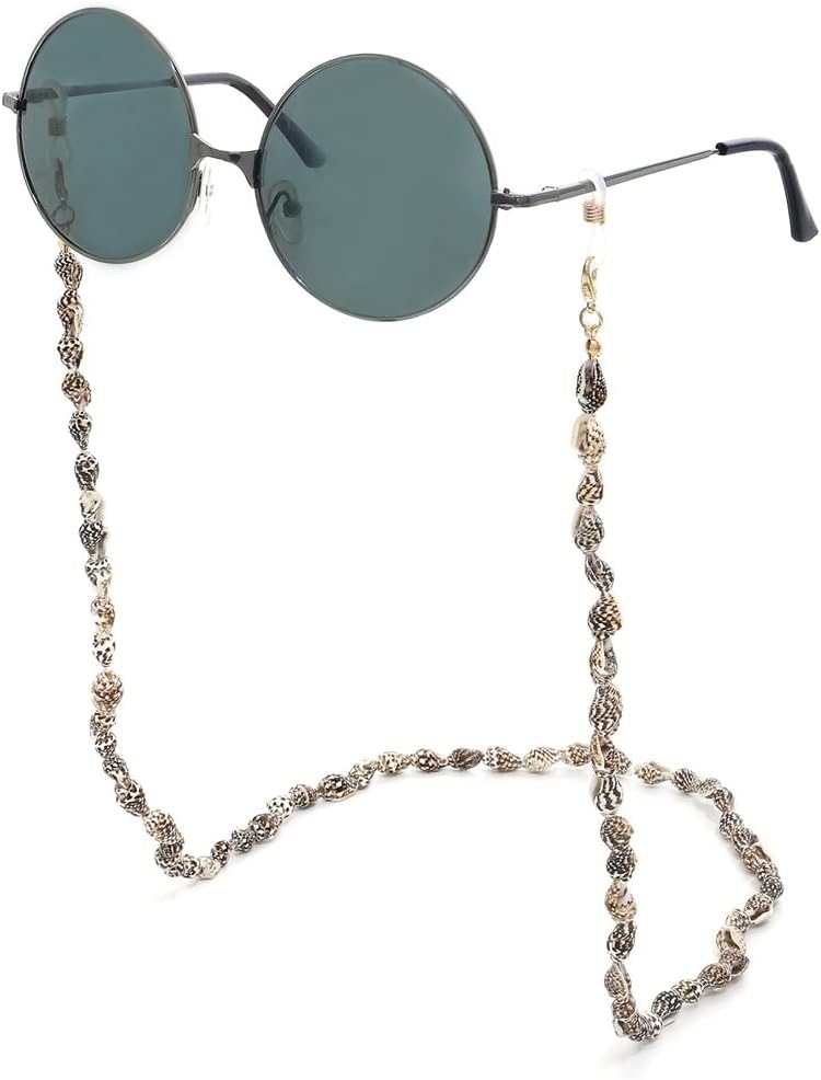 White Small Conch Eyeglass Chain Fashionable Non-slip Rope Lanyard Gold
