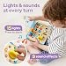 lalalark Busy Board with 15 LED Light - Montessori Learning Educational Toy with 9 Sounds, 5 Switches & Plugs, Travel Toys Sensory Activity Board for 18 Months - 3 Years Boy & Girl Birthday Gift, Image 4 lalalark Busy Board with 15 LED Light - Montessori Learning Educational Toy with 9 Sounds, 5 Switches & Plugs, Travel Toys Sensory Activity Board for 18 Months - 3 Years Boy & Girl Birthday Gift, Image 4