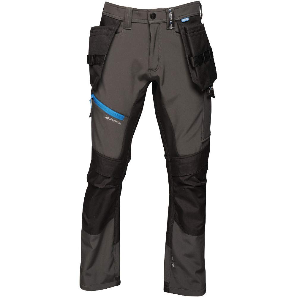 Regatta TRJ368R30611 Strategic Soft-shell Trouser, Size 30" Regular, Ash