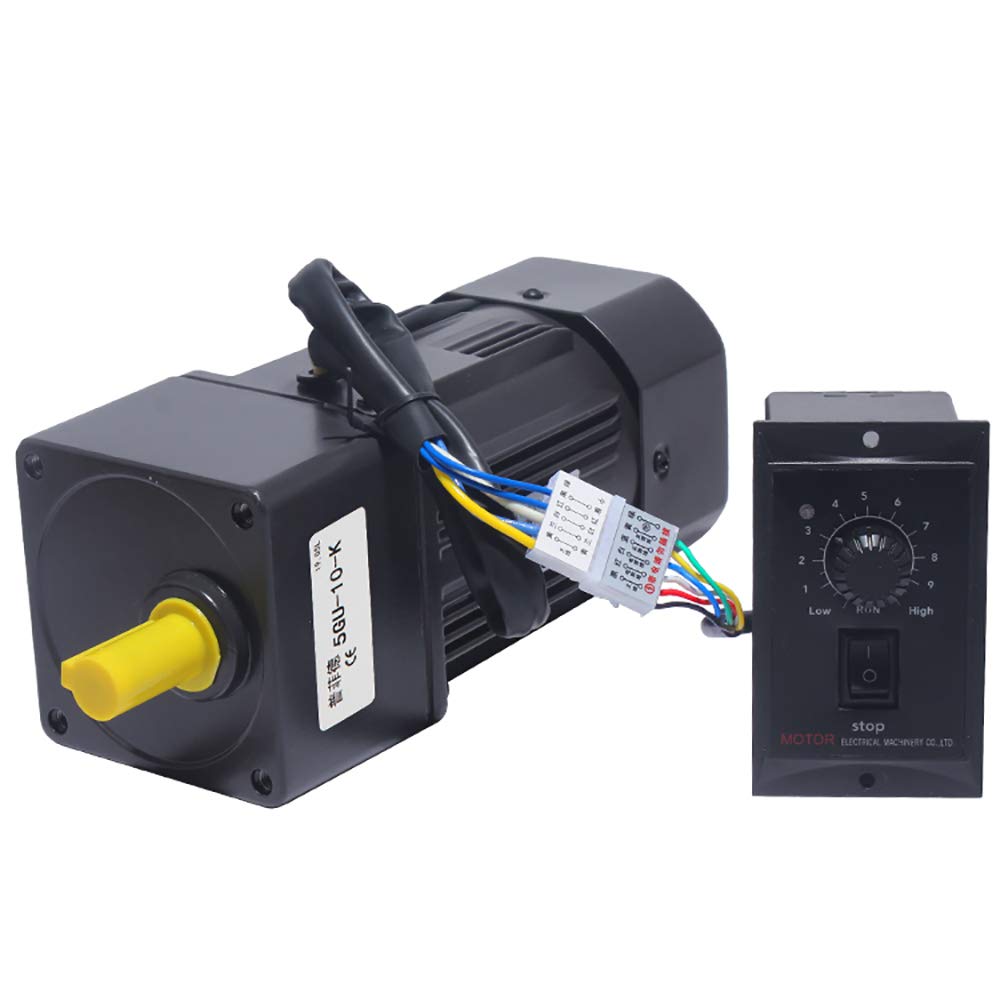 Motoréducteurs à Courant Alternatif avec Régulateur de Vitesse Moteurs à Vitesse Variable Avant/Arrière 220V 120W (0-270RPM)