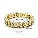 18K Gold Men's Fashion Personalized Bracelet Cuban Chain Bicycle Motorcycle Chain Hip Hop Jewelry Men's Cool Bracelet
