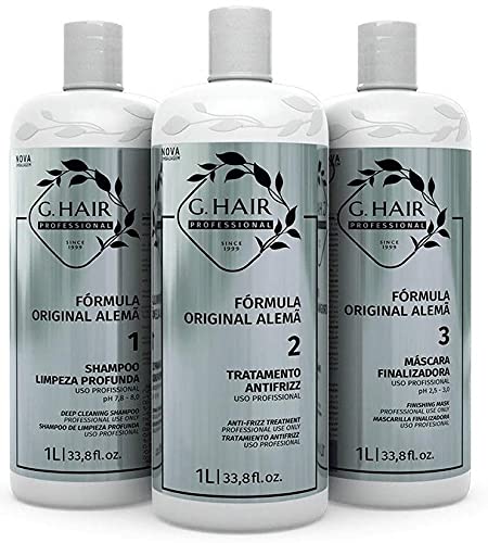 G.HAIR Original Formula Smoothing Treatment Kit (3 Steps) 33.8oz / 1L each