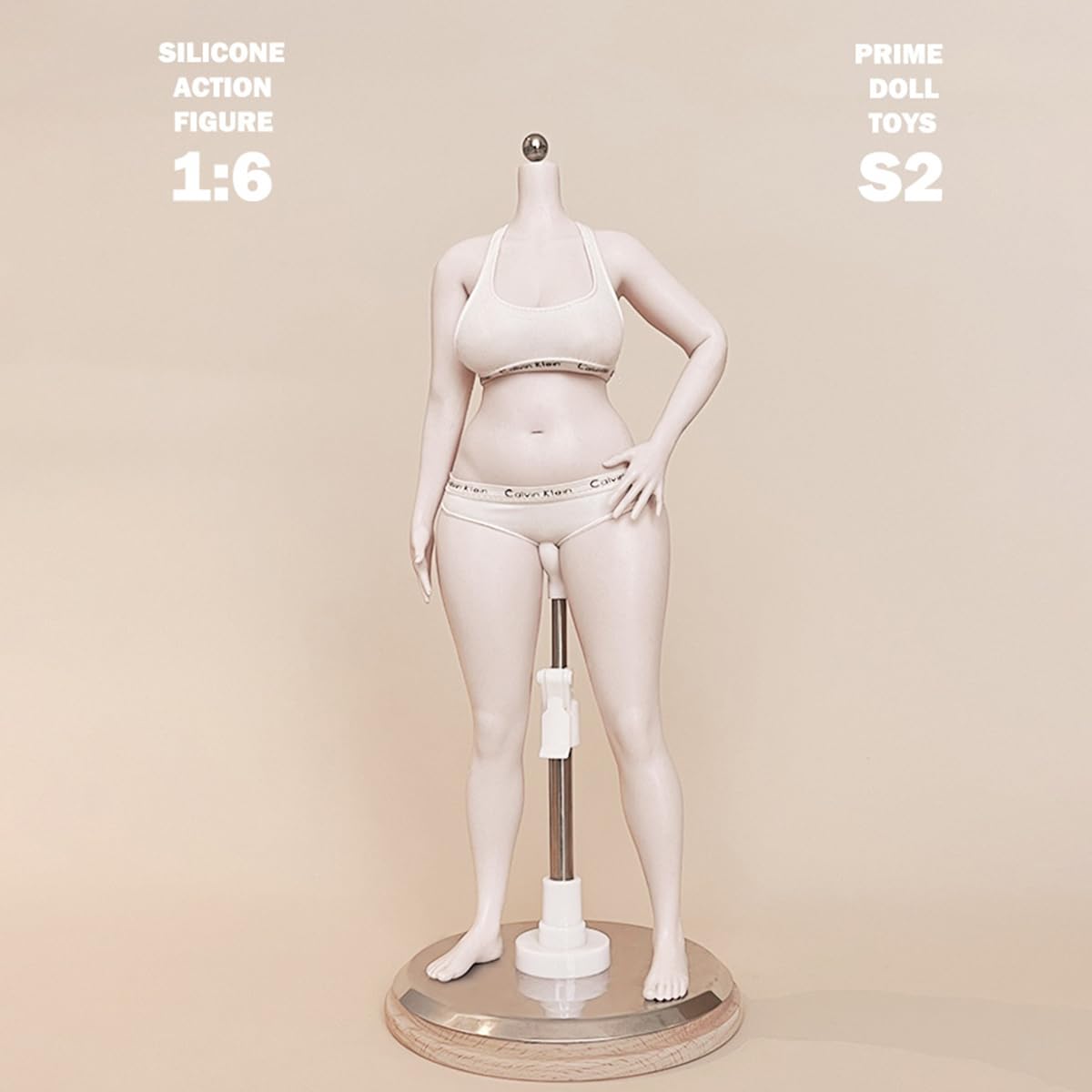 シームレス素体　1/6 女性 可動フィギュア シリコン素材　リアル塗装済み　白肌 Amazon | HiPlay PDTOYS 1/6 プラチナシームレス素体 S2 一体手・足