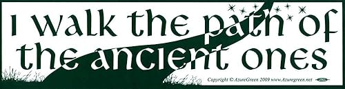 Adhesivo magnético para parachoques con texto en inglés "I Walk The Path of The Ancient Ones", 11.8 x 3.0 in
