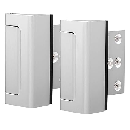 Door Security Lock, Child Proof Door Reinforcement Lock with 2