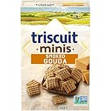 TRISCUIT Minis Crackers, Smoked Gouda Flavor, 1 Box (8 oz.)