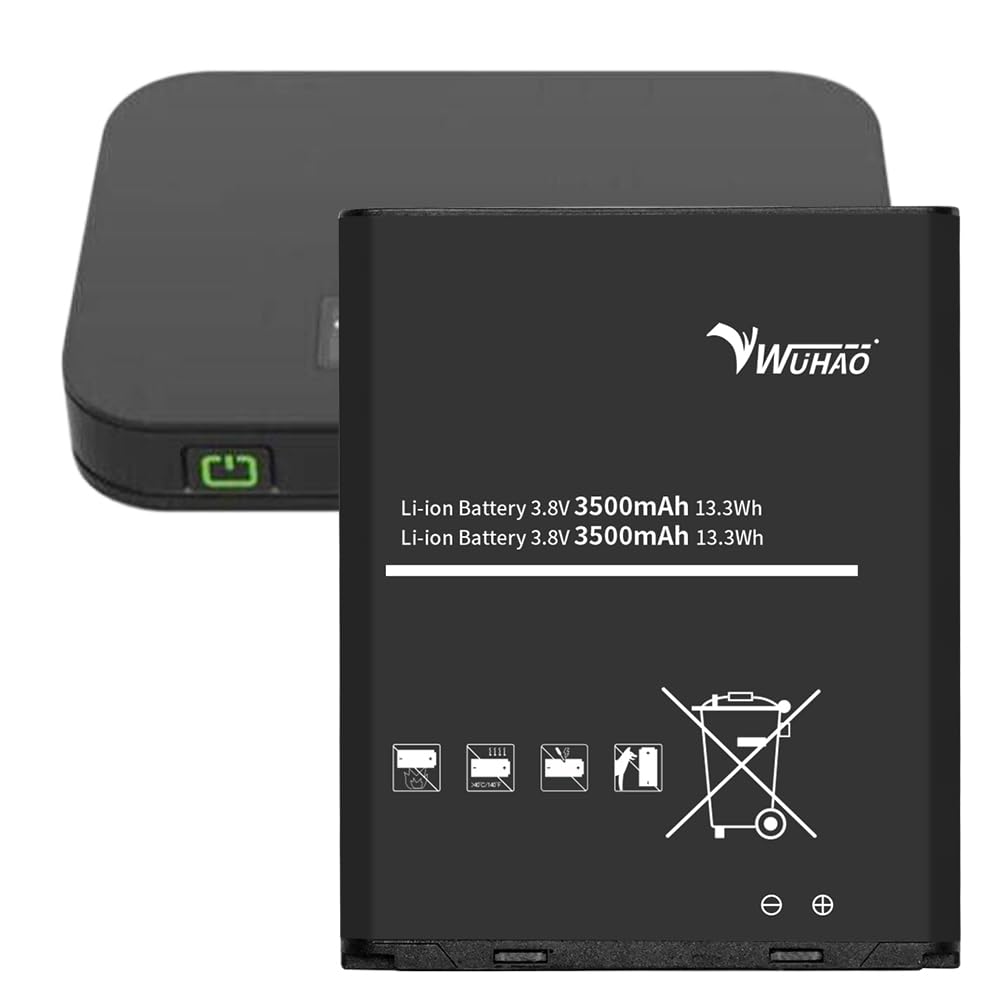 WUHAO T10 Battery Upgraded 3500mAh for Franklin T10 V635061P RT410/T10 Mobile Hotspot Battery 3.8V