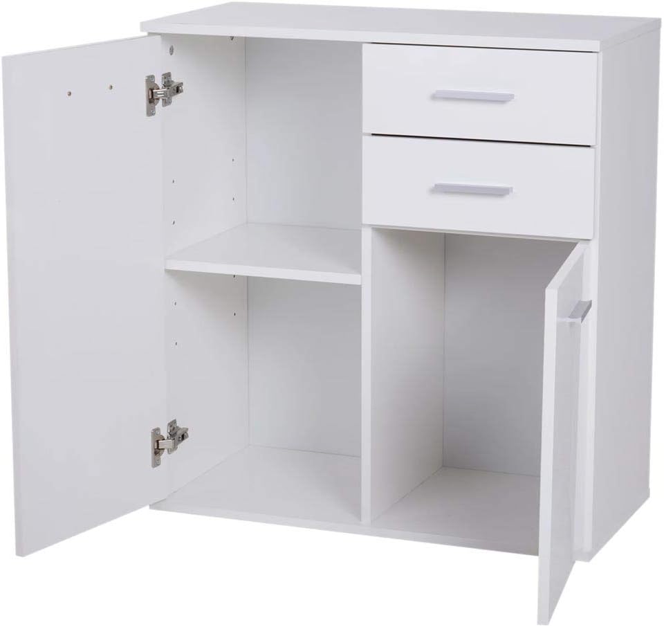 BAKAJI Madia Cabinet with dimensions 71cm width, 35cm depth, 76cm height