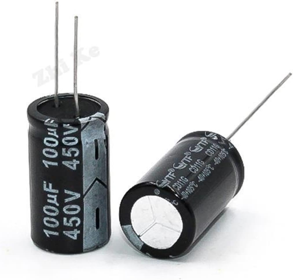 Electrolytic Capacitor 1pcs 450V 100UF 18 * 30 mm low ESR Aluminum Electrolyte Capacitor 100 uf 450 V Electric Capacitors 20% diy supplies