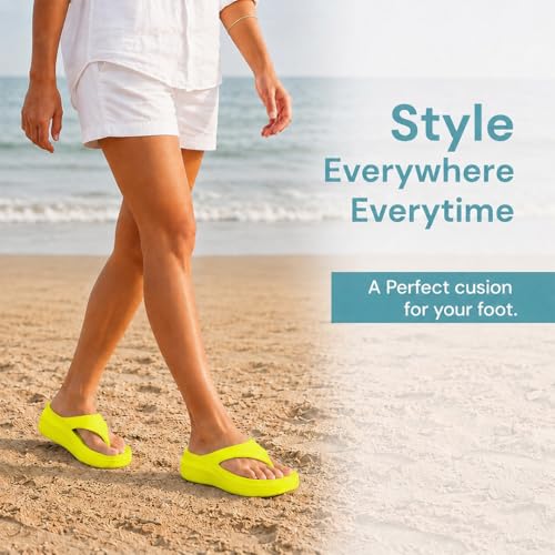 Image of ORTHO JOY Orthopedic Slippers for Women | Soft Cushioned EVA Flip Flops with Arch & Heel Support | Lightweight Anti-Slip Platform Thong Slides for Daily Wear, Indoor & Outdoor
