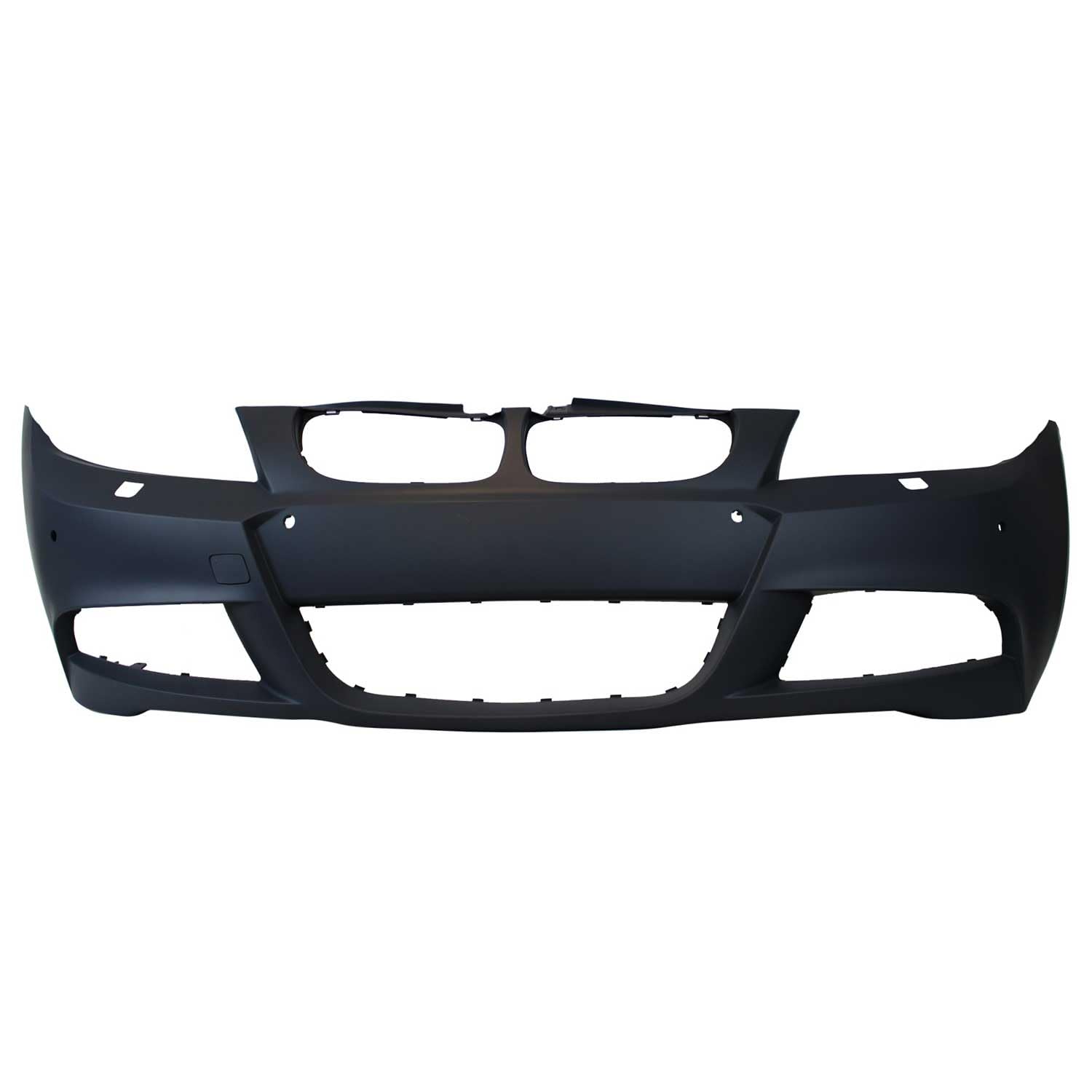 JOM Pare-chocs avant pour BMW Series 3 E90/ E91 LCI 2008-2011 Plastique Noir 1x