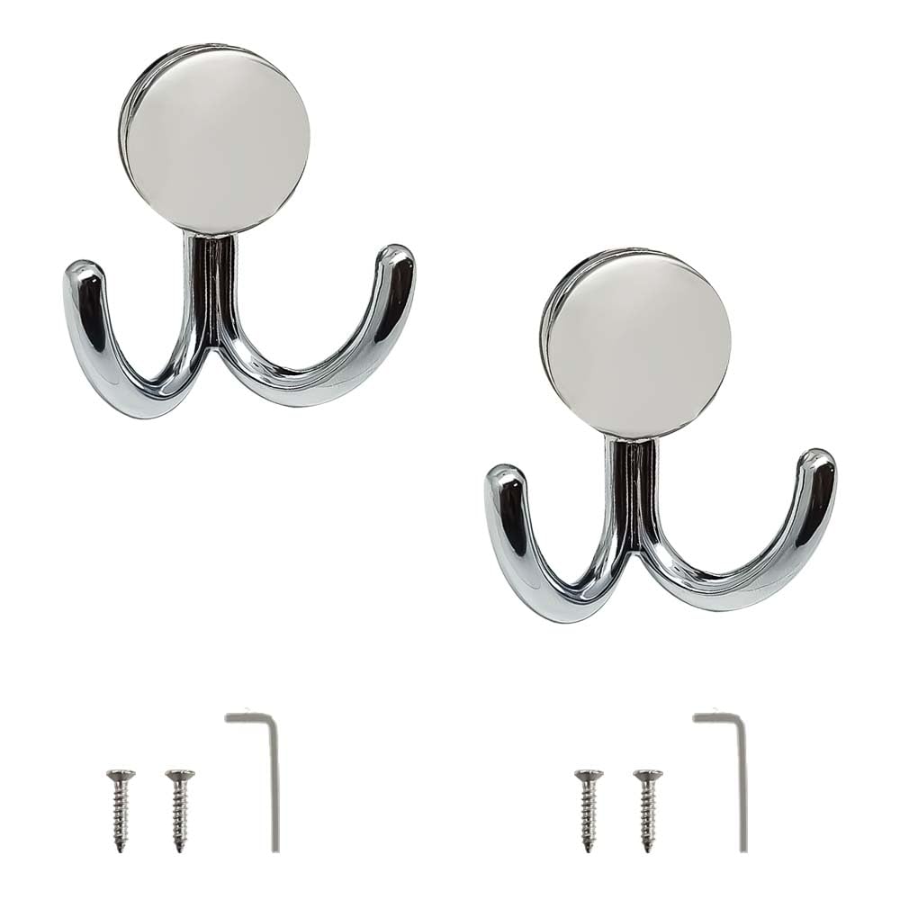 VOLO Two pin Clothes Hanger Hook Premium and Stylish Door Hangers for Clothes, Door Cloth Hanger, Cloth Hooks/Hanger. (BC 529) Satin Chrome Finish (Satin Chrome Finish, 4)-image-34